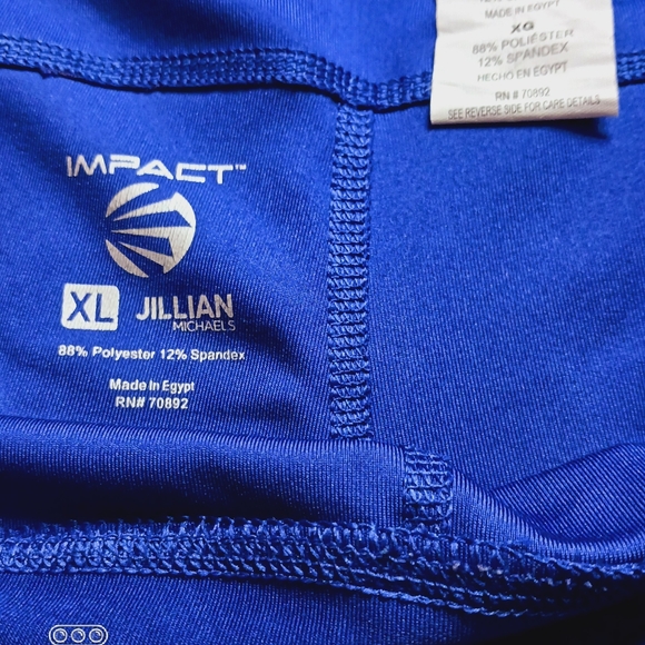 Impact Jillian Michael's work out pants XL. BLUE cut out at the bottom of leg - Picture 4 of 4